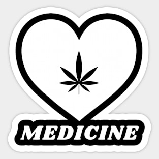 Cannabis Pot Leaf Medical Marijuana Shirt Sticker